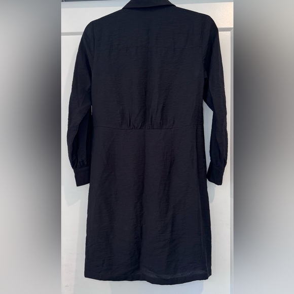 LOFT Dahlia Tie Front Mini Shirtdress - size 0P - Picture 3 of 6